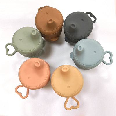 درب لیوان سیپی لیوان سیلیکونی کودک نشکن BPA Phthalate Free