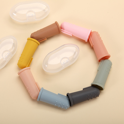 مسواک انگشتی کودک برای آموزش دندانپزشکی - مسواک نوزادان و کودکان نوپا Soft Babies Toothbrushes Oral Cleaning