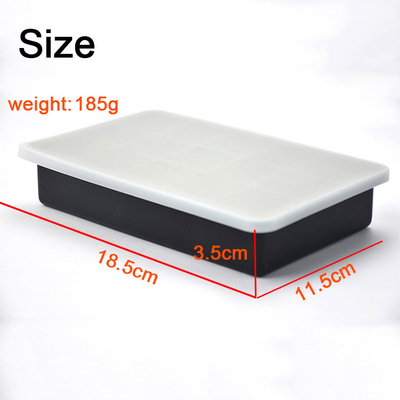 استفاده در منزل FDA Food Grade Silicone Ice Mold قالب یخ مربعی شکل 130*260mm
