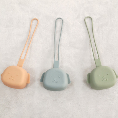 Easy Clean Baby Silicone Products Storage Travel Storage Teething نگهدارنده پستانک ODM 24 گرمی