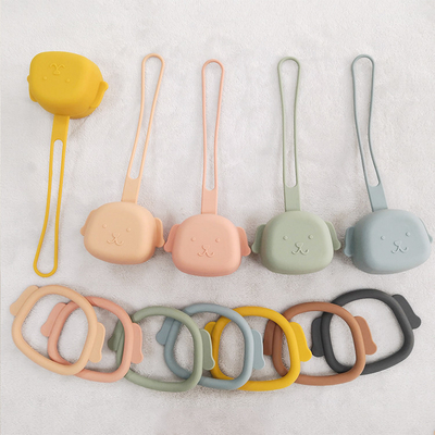 Easy Clean Baby Silicone Products Storage Travel Storage Teething نگهدارنده پستانک ODM 24 گرمی