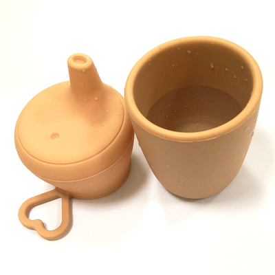 درب لیوان سیپی لیوان سیلیکونی کودک نشکن BPA Phthalate Free