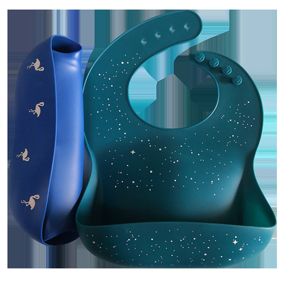 لوگوی سفارشی شده ODM سیلیکونی نرم Baby Bib Eco Friendly ODM