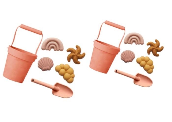 مجموعه اسباب بازی ساحلی سیلیکونی بازی تابستانی 500 گرمی لوگوی سفارشی برای کودکان