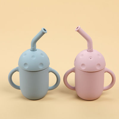 لیوان های آموزشی سیلیکونی دسته های بدون لغزش آموزش کودک برای پسران دختر