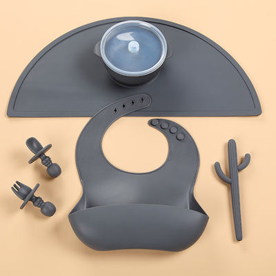 ست های تغذیه سیلیکونی 6 عددی رنگ منطبق با ماشین ظرفشویی برای کودک نوپا